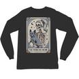 Frenchie Dog Mom Tarot Card French Bulldog Skeleton Mom Unisex Long Sleeve T-Shirt