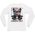 Chill The Fourth Out 4th Of July Cute French Bulldog Unisex Long Sleeve T-Shirt