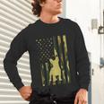 Camo US Flag French Bulldog Frenchie Patriot Dog Lover Unisex Long Sleeve T-Shirt
