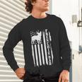 French Bulldog American Flag Frenchie Dog Unisex Long Sleeve T-Shirt