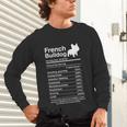 French Bulldog Facts Nutrition Frenchie Lover Unisex Long Sleeve T-Shirt