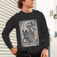 Frenchie Dog Mom Tarot Card French Bulldog Skeleton Mom Unisex Long Sleeve T-Shirt