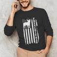 French Bulldog American Flag Frenchie Dog Unisex Long Sleeve T-Shirt