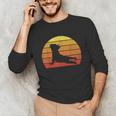 Retro Vintage French Bulldog Shirt Yoga French Bulldog Unisex Long Sleeve T-Shirt