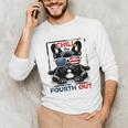 Chill The Fourth Out 4th Of July Cute French Bulldog Unisex Long Sleeve T-Shirt