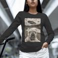 French Bulldog And UFO UFO And French Bulldog Selfie Unisex Long Sleeve T-Shirt