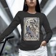 Frenchie Dog Mom Tarot Card French Bulldog Skeleton Mom Unisex Long Sleeve T-Shirt