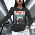 Tan Frenchie Jowls Fawn French Bulldog Mom Top Dad Unisex Long Sleeve T-Shirt