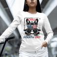 Chill The Fourth Out 4th Of July Cute French Bulldog Unisex Long Sleeve T-Shirt