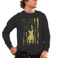 Camo US Flag French Bulldog Frenchie Patriot Dog Lover Men's Long Sleeve T-Shirt