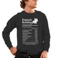 French Bulldog Facts Nutrition Frenchie Lover Men's Long Sleeve T-Shirt