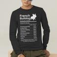 French Bulldog Facts Nutrition Frenchie Lover Men's Long Sleeve T-Shirt