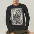 Frenchie Dog Mom Tarot Card French Bulldog Skeleton Mom Men's Long Sleeve T-Shirt