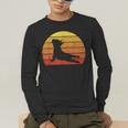 Retro Vintage French Bulldog Shirt Yoga French Bulldog Men's Long Sleeve T-Shirt