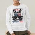 Chill The Fourth Out 4th Of July Cute French Bulldog Men's Long Sleeve T-Shirt