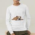 English Bulldog Apparel Bulldog Mom Life Is Ruff Men's Long Sleeve T-Shirt
