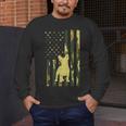 Camo US Flag French Bulldog Frenchie Patriot Dog Lover Men's Long Sleeve T-Shirt