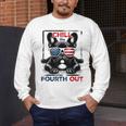 Chill The Fourth Out 4th Of July Cute French Bulldog Men's Long Sleeve T-Shirt