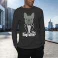 The Dogfather French Bulldog Dad Frenchie Papa T-Shirt Men's Long Sleeve T-Shirt