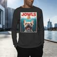 Tan Frenchie Jowls Fawn French Bulldog Mom Top Dad Men's Long Sleeve T-Shirt