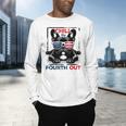 Chill The Fourth Out 4th Of July Cute French Bulldog Men's Long Sleeve T-Shirt