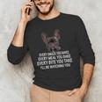 Every Snack You Make French Bulldog Mom And Frenchie Dad Men's Long Sleeve T-Shirt