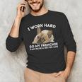 Frenchie Better Life French Bulldog Dog Lover Men's Long Sleeve T-Shirt
