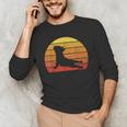 Retro Vintage French Bulldog Shirt Yoga French Bulldog Men's Long Sleeve T-Shirt