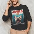 Tan Frenchie Jowls Fawn French Bulldog Mom Top Dad Men's Long Sleeve T-Shirt