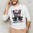 Chill The Fourth Out 4th Of July Cute French Bulldog Men's Long Sleeve T-Shirt