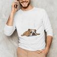 English Bulldog Apparel Bulldog Mom Life Is Ruff Men's Long Sleeve T-Shirt
