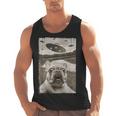 French Bulldog And UFO UFO And French Bulldog Selfie Men Tank Top