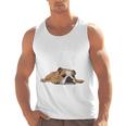 English Bulldog Apparel Bulldog Mom Life Is Ruff Men Tank Top