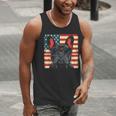 French Bulldog Dog Motif USA Patriot 4th Of July Men Tank Top