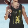 Camo US Flag French Bulldog Frenchie Patriot Dog Lover Men Tank Top