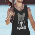 The Dogfather French Bulldog Dad Frenchie Papa T-Shirt Men Tank Top