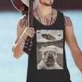French Bulldog And UFO UFO And French Bulldog Selfie Men Tank Top