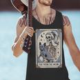 Frenchie Dog Mom Tarot Card French Bulldog Skeleton Mom Men Tank Top