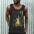 Camo US Flag French Bulldog Frenchie Patriot Dog Lover Men Tank Top