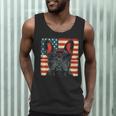 French Bulldog Dog Motif USA Patriot 4th Of July Men Tank Top