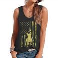 Camo US Flag French Bulldog Frenchie Patriot Dog Lover Flowy Tank