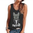 The Dogfather French Bulldog Dad Frenchie Papa T-Shirt Flowy Tank