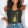 Camo US Flag French Bulldog Frenchie Patriot Dog Lover Flowy Tank