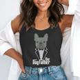 The Dogfather French Bulldog Dad Frenchie Papa T-Shirt Flowy Tank