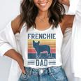Vintage Frenchie Dad French Bulldog Flowy Tank