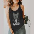 The Dogfather French Bulldog Dad Frenchie Papa T-Shirt Flowy Tank