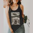 French Bulldog And UFO UFO And French Bulldog Selfie Flowy Tank