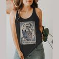 Frenchie Dog Mom Tarot Card French Bulldog Skeleton Mom Flowy Tank
