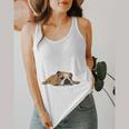 English Bulldog Apparel Bulldog Mom Life Is Ruff Flowy Tank