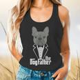 The Dogfather French Bulldog Dad Frenchie Papa T-Shirt Flowy Tank